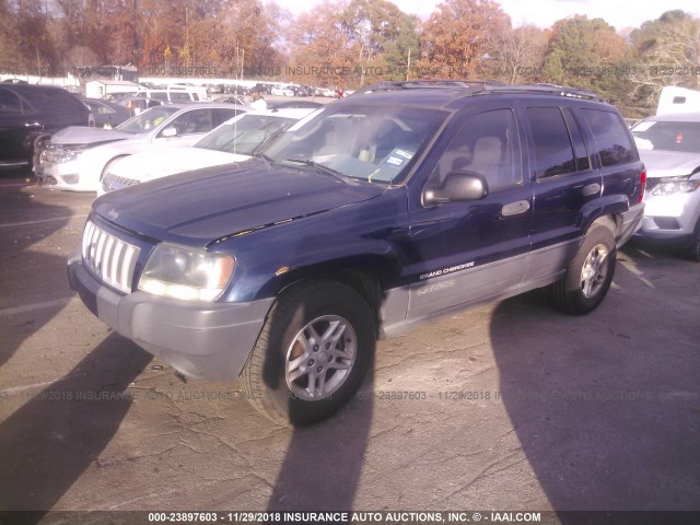 1J4GX48S34C258700 - 2004 JEEP GRAND CHEROKEE LAREDO/COLUMBIA/FREEDOM BLUE photo 2