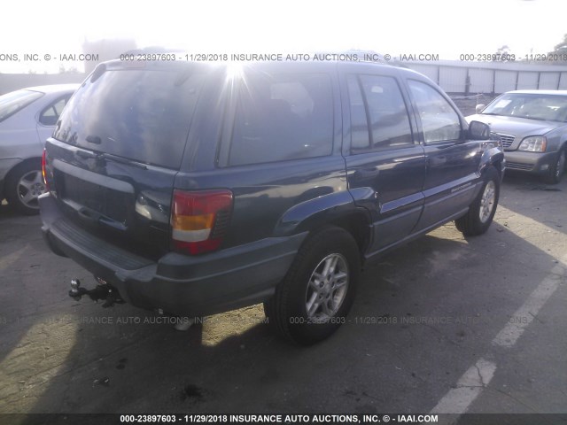 1J4GX48S34C258700 - 2004 JEEP GRAND CHEROKEE LAREDO/COLUMBIA/FREEDOM BLUE photo 4