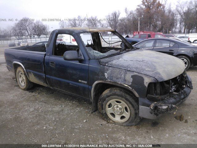 1GCEC14W8YE309960 - 2000 CHEVROLET SILVERADO C1500 BLUE photo 1