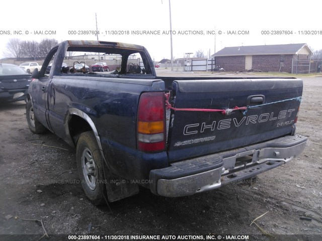 1GCEC14W8YE309960 - 2000 CHEVROLET SILVERADO C1500 BLUE photo 3