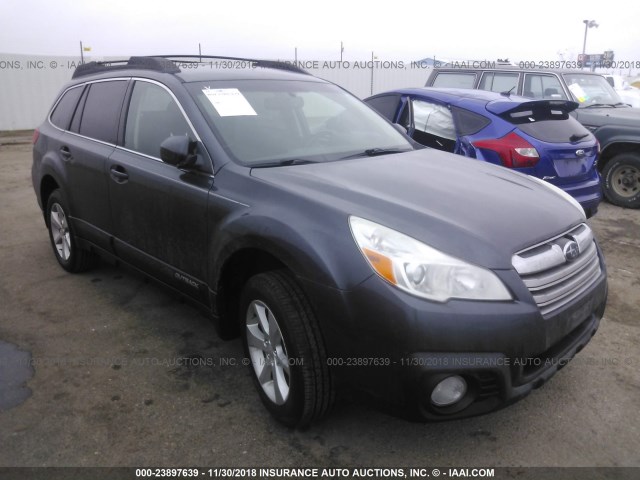 4S4BRBCC6D3228794 - 2013 SUBARU OUTBACK 2.5I PREMIUM GRAY photo 1