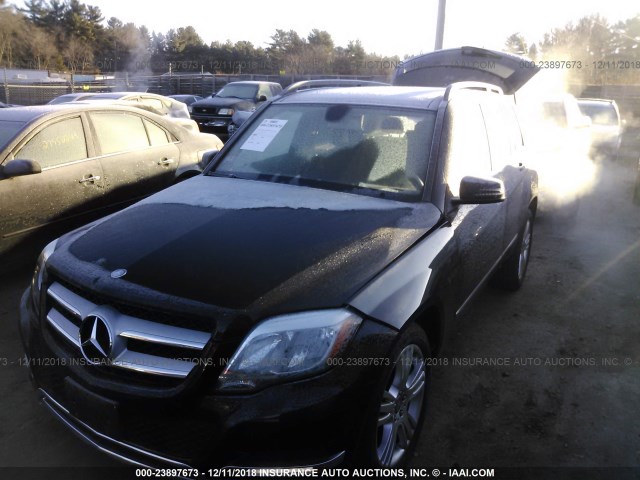 WDCGG0EBXEG290342 - 2014 MERCEDES-BENZ GLK 250 BLUETEC BLACK photo 2