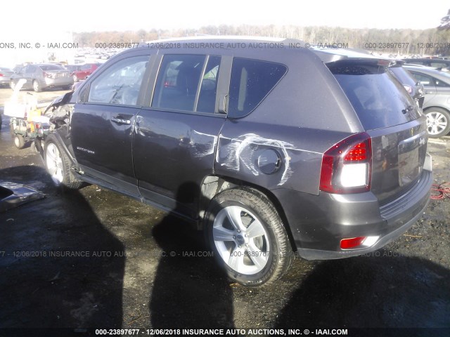 1C4NJCBAXGD742662 - 2016 JEEP COMPASS SPORT GRAY photo 3