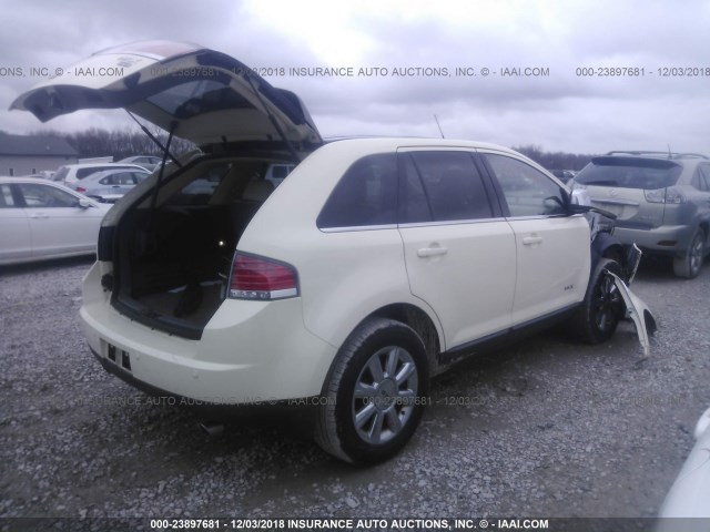 2LMDU88CX8BJ00362 - 2008 LINCOLN MKX CREAM photo 4