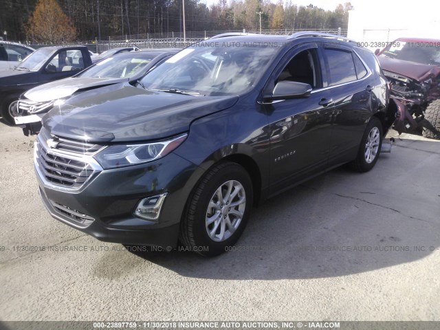 2GNAXJEV4J6278765 - 2018 CHEVROLET EQUINOX LT GRAY photo 2