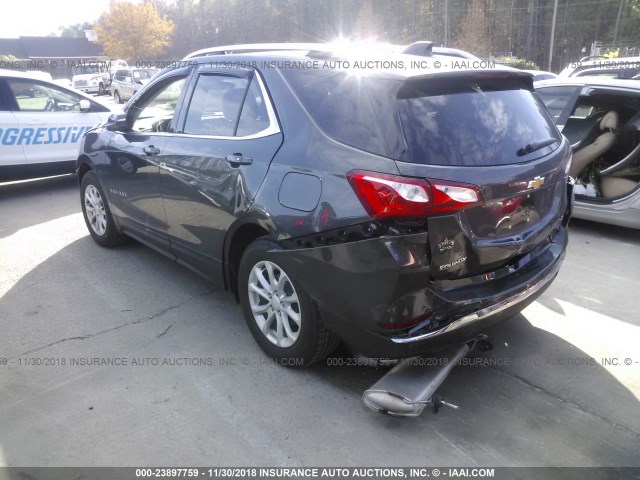 2GNAXJEV4J6278765 - 2018 CHEVROLET EQUINOX LT GRAY photo 3