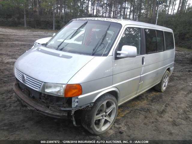 WV2KB47012H049424 - 2002 VOLKSWAGEN EUROVAN GLS SILVER photo 2