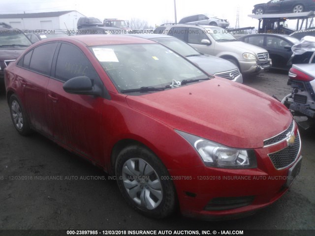 1G1PA5SH6E7371862 - 2014 CHEVROLET CRUZE LS RED photo 1