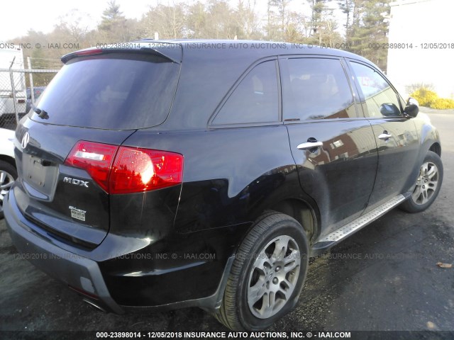 2HNYD28387H507746 - 2007 ACURA MDX TECHNOLOGY BLACK photo 4