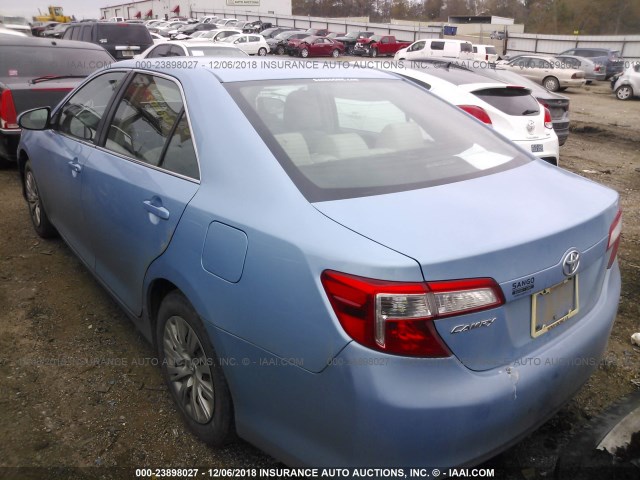 4T1BF1FK1CU595973 - 2012 TOYOTA CAMRY SE/LE/XLE 蓝色 照片 3