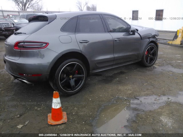 WP1AF2A5XFLB48199 - 2015 PORSCHE MACAN TURBO GRAY photo 4