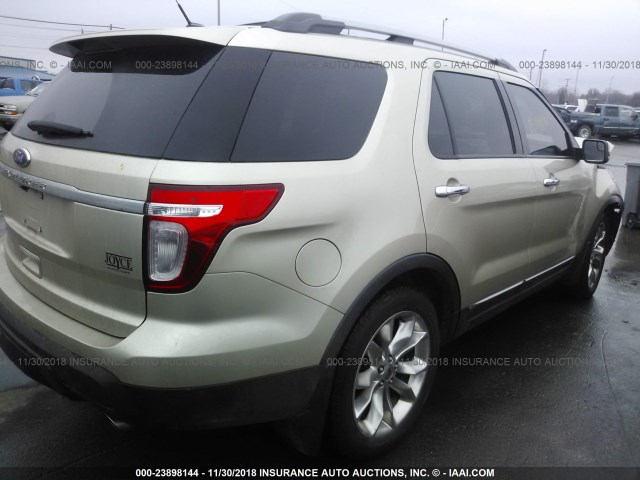 1FMHK7F86BGA45792 - 2011 FORD EXPLORER LIMITED GOLD photo 4