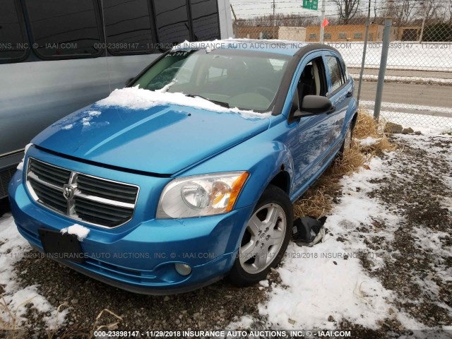 1B3HB48BX8D506547 - 2008 DODGE CALIBER SXT BLUE photo 2