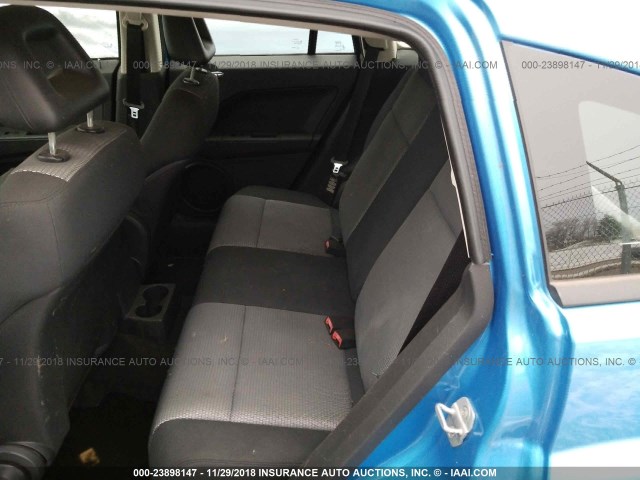 1B3HB48BX8D506547 - 2008 DODGE CALIBER SXT BLUE photo 8