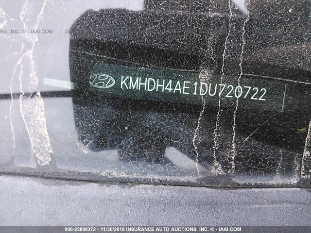 KMHDH4AE1DU720722 - 2013 HYUNDAI ELANTRA GLS/LIMITED BLACK photo 9