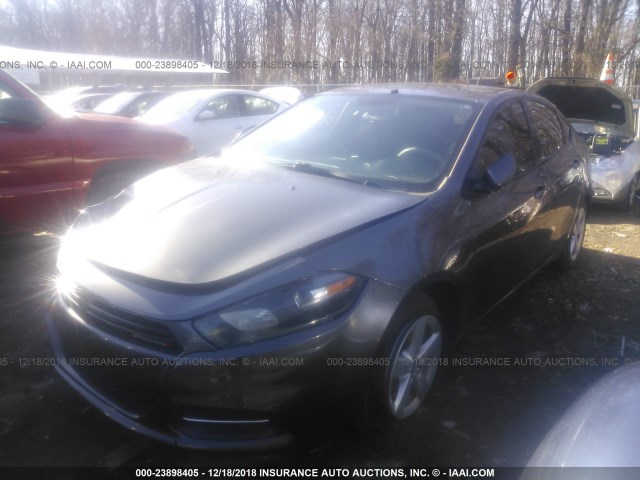 1C3CDFBB4FD374152 - 2015 DODGE DART SXT GRAY photo 2