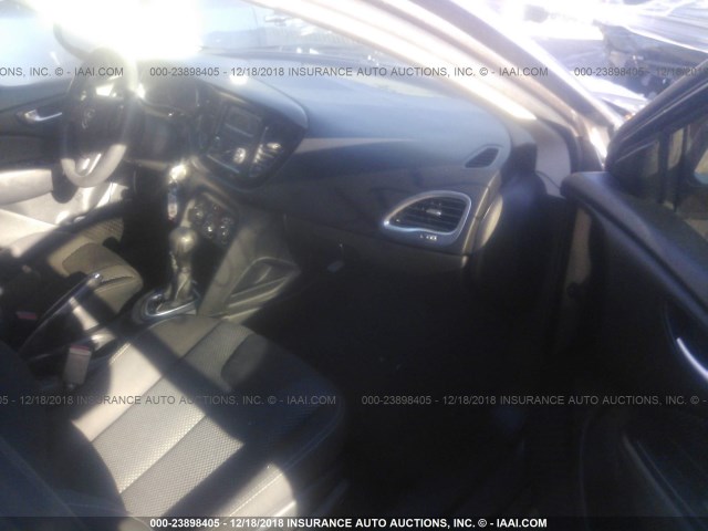 1C3CDFBB4FD374152 - 2015 DODGE DART SXT GRAY photo 5