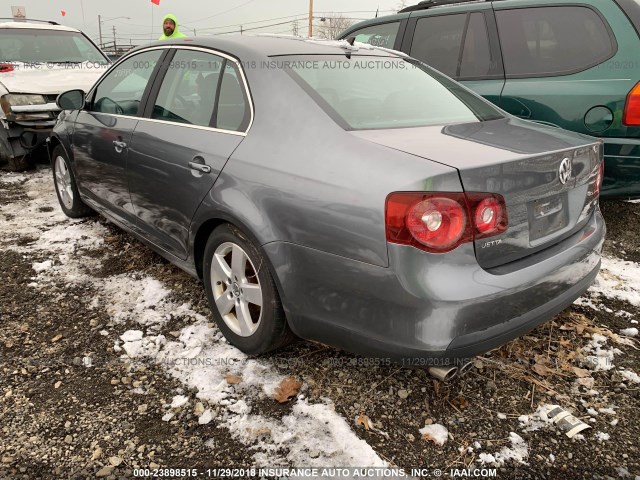 3VWRM71K48M181159 - 2008 VOLKSWAGEN JETTA SE/SEL GRAY photo 3