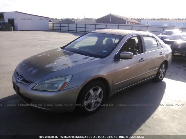 JHMCN36575C005476 - 2005 HONDA ACCORD HYBRID TAN photo 2