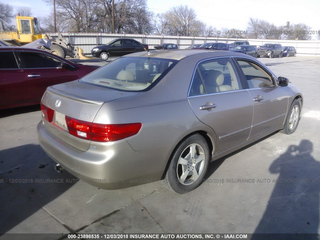 JHMCN36575C005476 - 2005 HONDA ACCORD HYBRID TAN photo 4