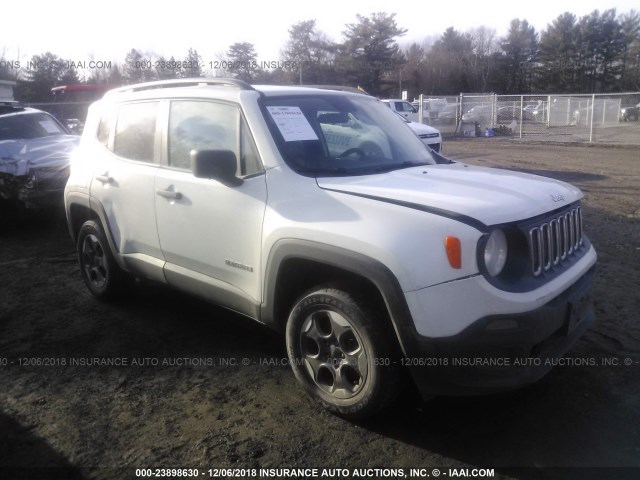 ZACCJBAW6GPD65456 - 2016 JEEP RENEGADE SPORT WHITE photo 1