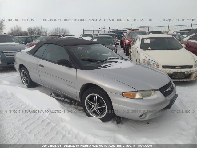 3C3EL45H8YT276433 - 2000 CHRYSLER SEBRING JX SILVER photo 1