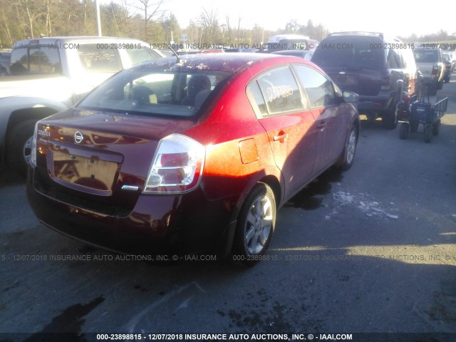 3N1AB61E19L618345 - 2009 NISSAN SENTRA 2.0/2.0S/2.0SL RED photo 4