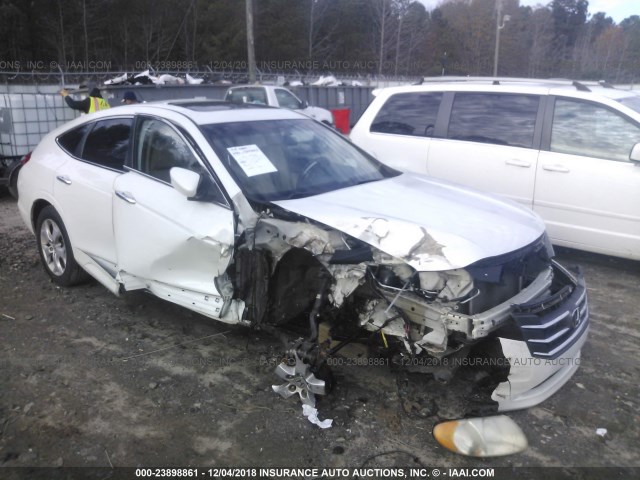 5J6TF1H59AL015205 - 2010 HONDA ACCORD CROSSTOUR EXL WHITE photo 1