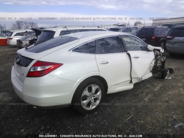 5J6TF1H59AL015205 - 2010 HONDA ACCORD CROSSTOUR EXL WHITE photo 4