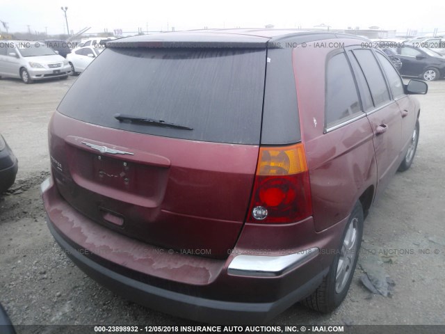 2C4GM68405R500010 - 2005 CHRYSLER PACIFICA TOURING RED photo 4