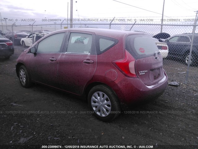 3N1CE2CP5GL396011 - 2016 NISSAN VERSA NOTE S/S PLUS/SV/SL/SR RED photo 3