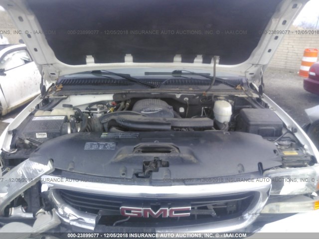 1GKEK13Z54J159990 - 2004 GMC YUKON WHITE photo 10