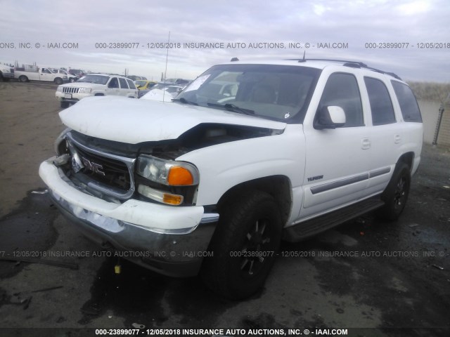 1GKEK13Z54J159990 - 2004 GMC YUKON WHITE photo 2