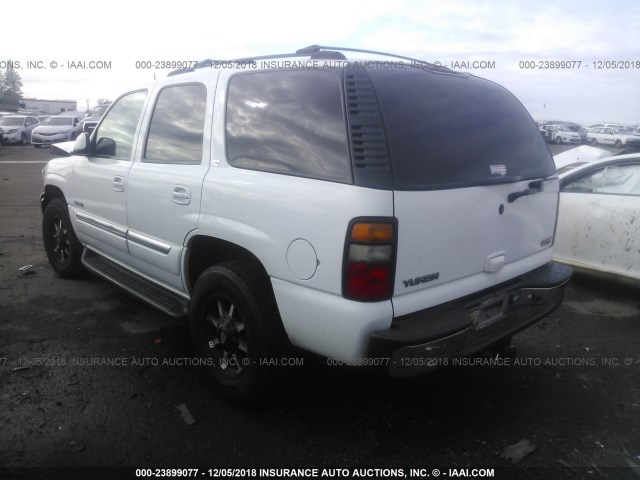 1GKEK13Z54J159990 - 2004 GMC YUKON WHITE photo 3