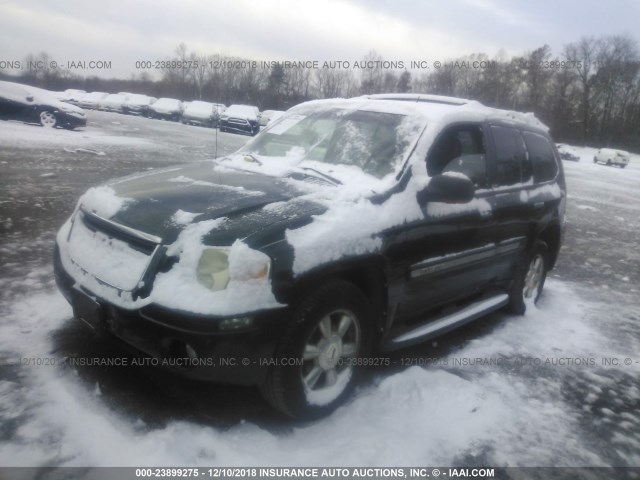 1GKDT13SX42345045 - 2004 GMC ENVOY GREEN photo 2