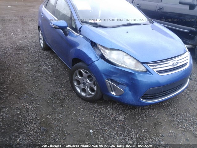 3FADP4CJ4BM100262 - 2011 FORD FIESTA SEL BLUE photo 6