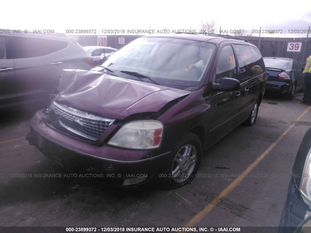 2FMZA52246BA31965 - 2006 FORD FREESTAR SEL MAROON photo 2