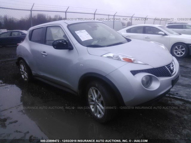 JN8AF5MV8DT205371 - 2013 NISSAN JUKE S/SV/SL SILVER photo 1