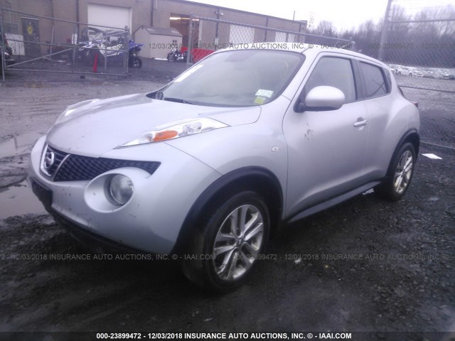 JN8AF5MV8DT205371 - 2013 NISSAN JUKE S/SV/SL SILVER photo 2