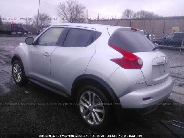 JN8AF5MV8DT205371 - 2013 NISSAN JUKE S/SV/SL SILVER photo 3