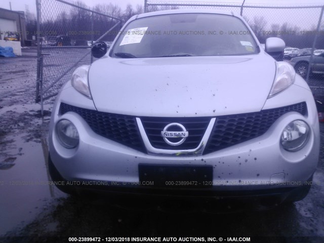 JN8AF5MV8DT205371 - 2013 NISSAN JUKE S/SV/SL SILVER photo 6