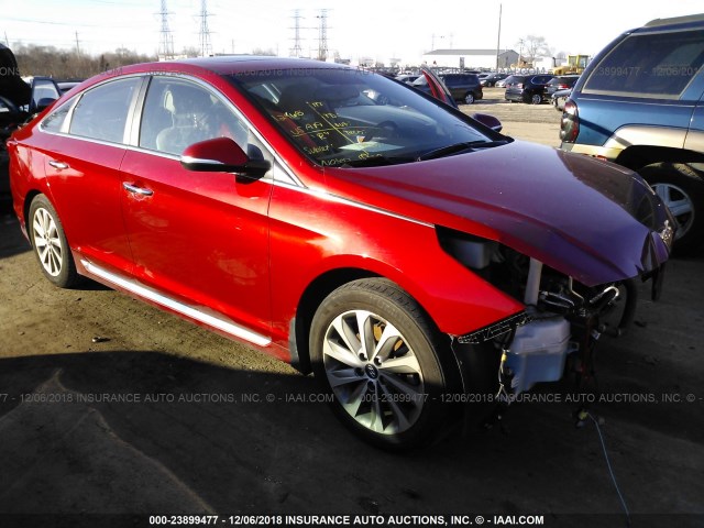 5NPE34AF4HH578558 - 2017 HYUNDAI SONATA SPORT/LIMITED RED photo 1