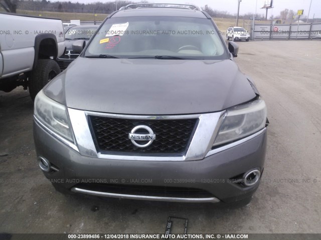 5N1AR2MN1EC685073 - 2014 NISSAN PATHFINDER S/SV/SL/PLATINUM GRAY photo 10