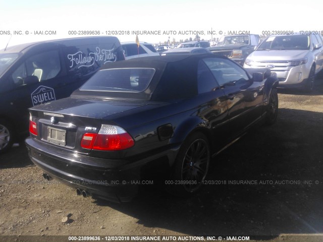 WBSBR93476PK10735 - 2006 BMW M3 BLACK photo 4