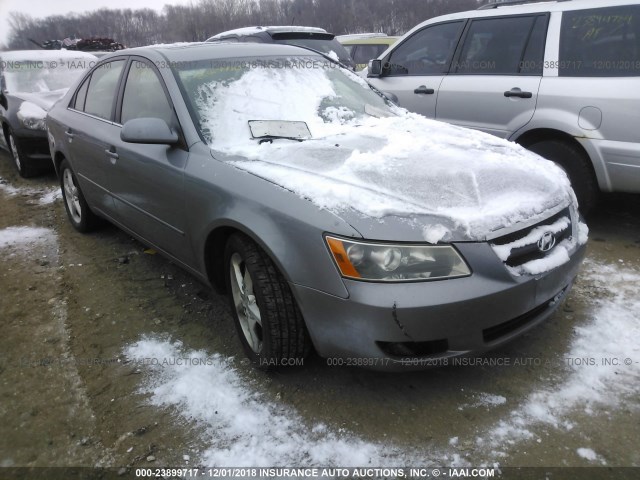 5NPEU46F97H175129 - 2007 HYUNDAI SONATA SE/LIMITED GRAY photo 1