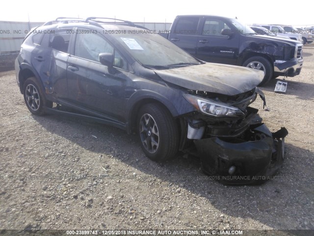 JF2GTADC0JH246437 - 2018 SUBARU CROSSTREK PREMIUM GRAY photo 1