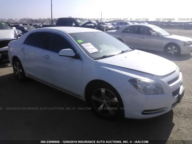 1G1ZC5EU4CF279437 - 2012 CHEVROLET MALIBU 1LT WHITE photo 1