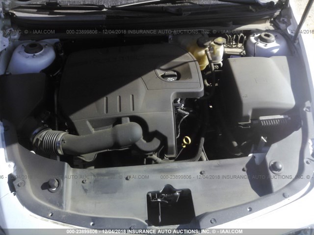 1G1ZC5EU4CF279437 - 2012 CHEVROLET MALIBU 1LT WHITE photo 10