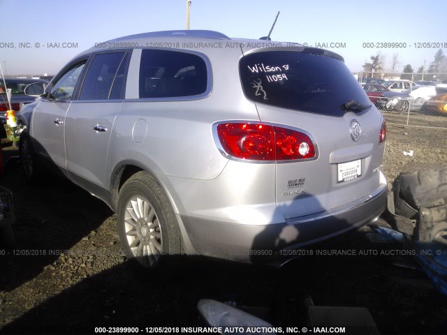 5GAEV23D19J108556 - 2009 BUICK ENCLAVE CXL SILVER photo 3