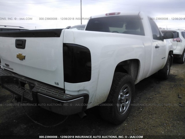 1GCNCPEX0CZ188224 - 2012 CHEVROLET SILVERADO C1500 WHITE photo 4